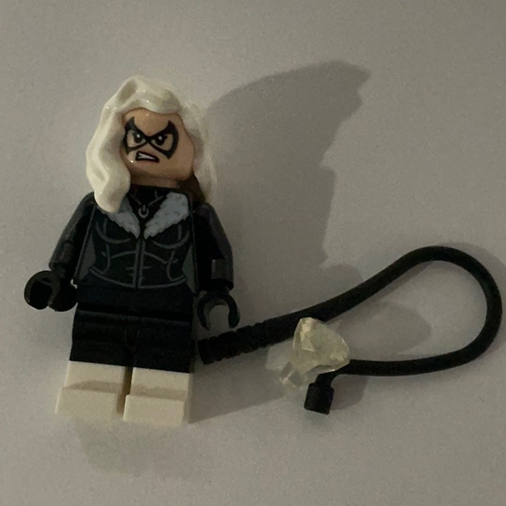 Black and White Minifigure with Accessory